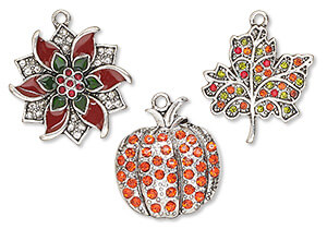 Festive Holiday-Themed Charms